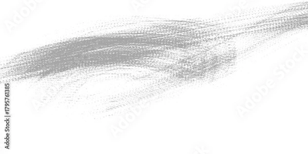 Obraz Grungy grey paint brush stroke texture isolated on clean white background