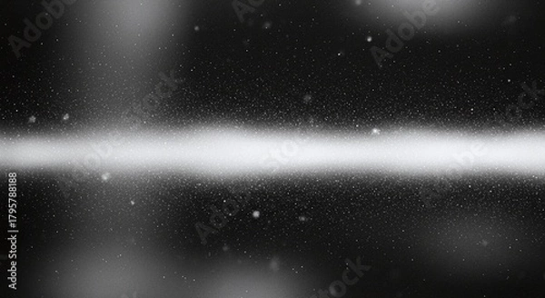 Fototapeta Abstract Cosmic Dust Cloud with Bright Light Band