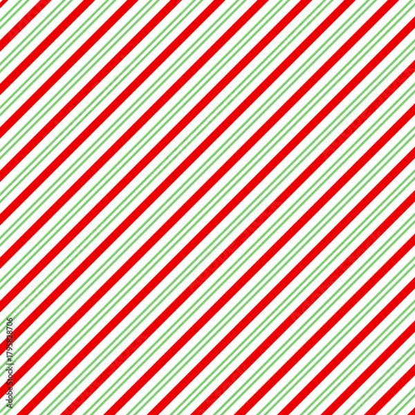 Fototapeta Diagonal Candy Cane Stripe Background
