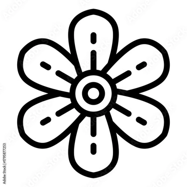 Obraz flower icon vector
