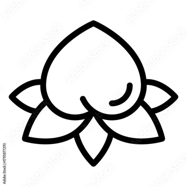 Obraz plum icon vector