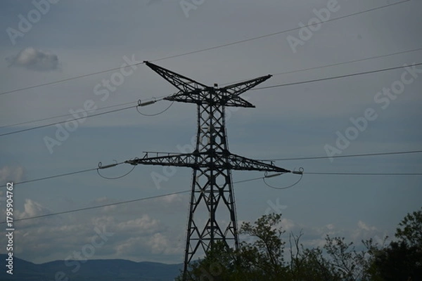 Obraz Poteau électrique 