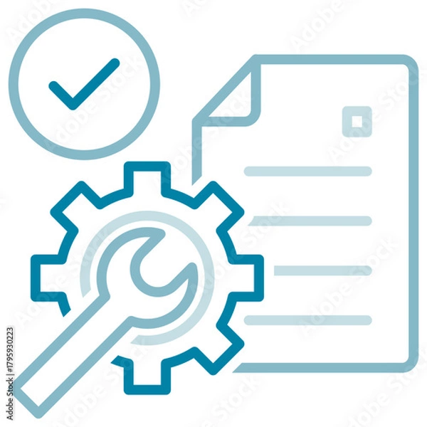 Obraz Planning Dual Tone Outline Icon