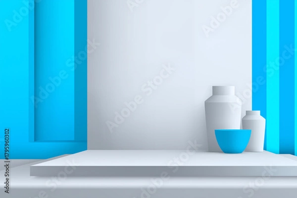 Obraz シンプルなカラートーンの背景素材