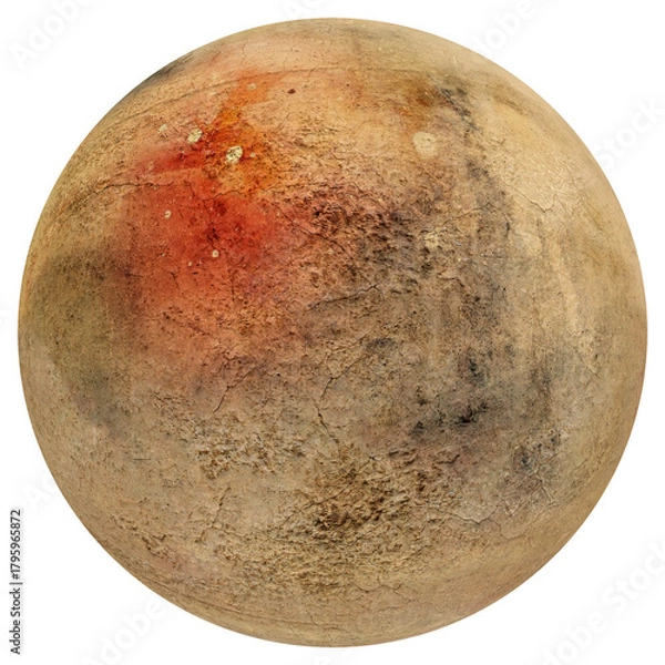 Fototapeta Artist's concept / illustration: Distant red planet with on clear background