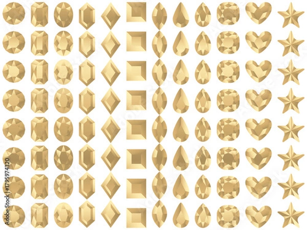 Obraz ラインストーン1、7白金