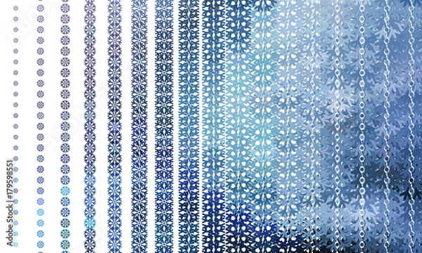 Obraz Abstract winter background with snowflakes. 