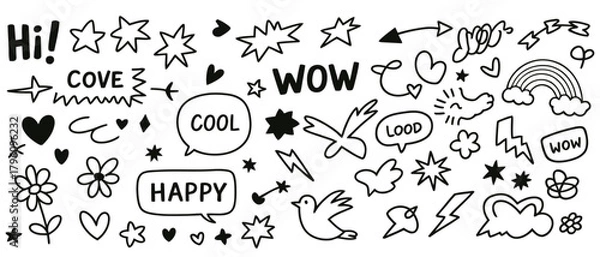 Fototapeta Vibrant abstract geometric composition with dynamic shapes and bold color accents suitable for modern design projects