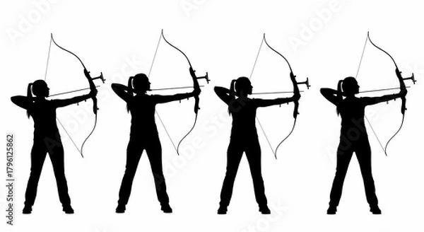 Obraz Festive Rainbow Christmas Lights String Garland Border Overlay on Black Background with Sparkle and Bokeh Effect