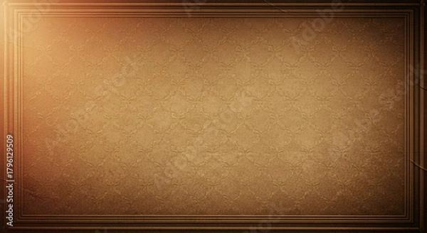 Fototapeta Vintage Brown Parchment Background with Rustic Frame.