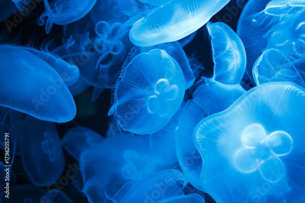 Obraz 静寂に漂う青の舞