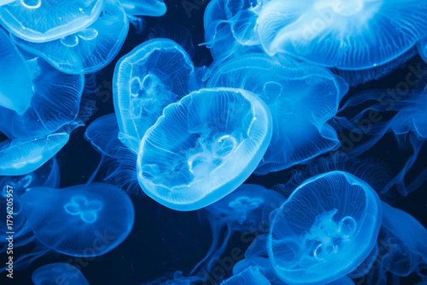 Obraz 静寂に漂う青の舞