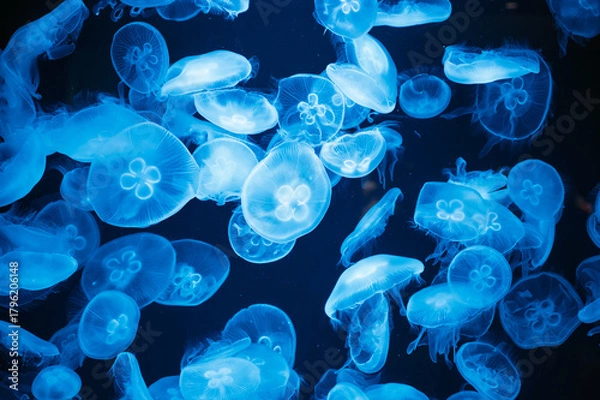 Obraz 静寂に漂う青の舞