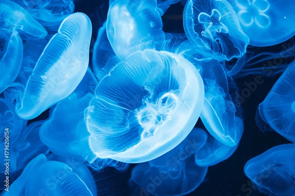 Obraz 静寂に漂う青の舞