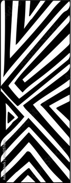 Obraz black and white striped background