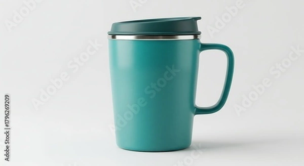 Obraz Teal Travel Mug with Lid for Coffee Tea