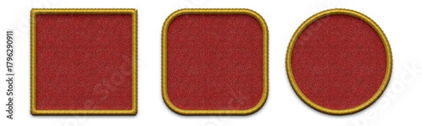 Obraz Embroidery Shapes for background