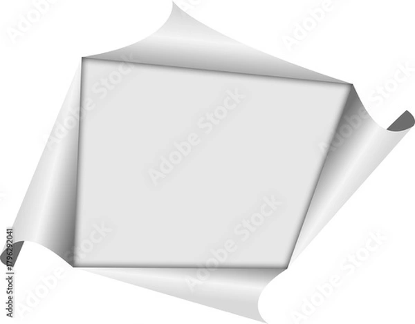 Obraz 찢긴 종이 프레임