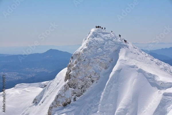 Fototapeta 雪の谷川岳山頂