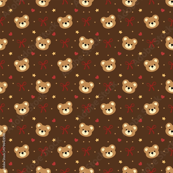 Obraz seamless pattern with bear 