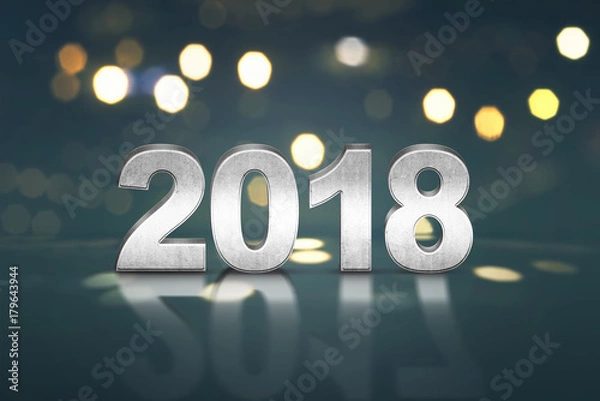 Fototapeta Happy New Year 2018