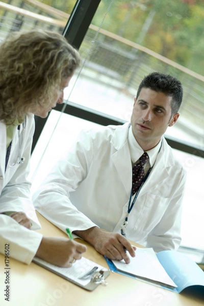 Obraz 2 doctors at table