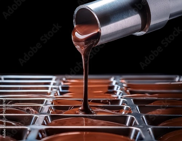 Obraz Rich Chocolate Stream into