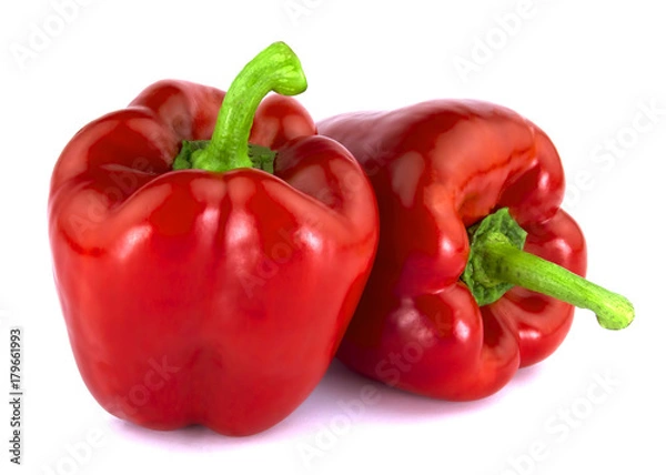 Obraz Bulgarian pepper isolated on white background