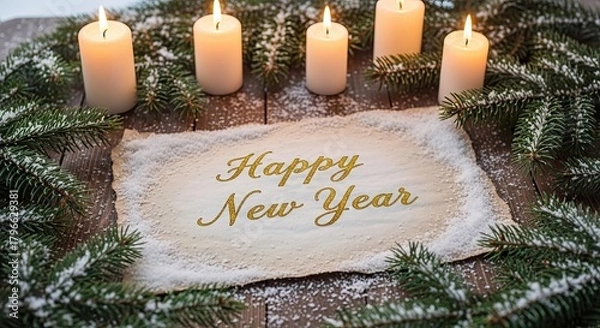 Obraz Warmest Wishes for a Joyous New Year Celebration