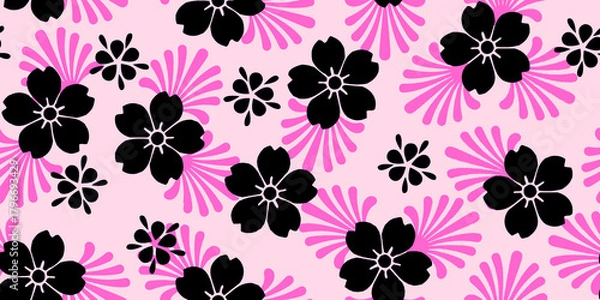 Obraz seamless background with flower design