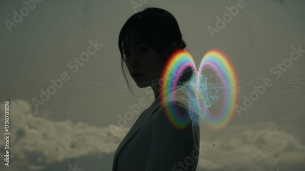 Obraz 人間とAIの影