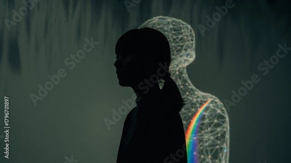 Obraz 人間とAIの影