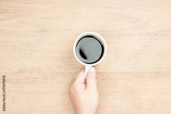 Obraz left hand and coffee