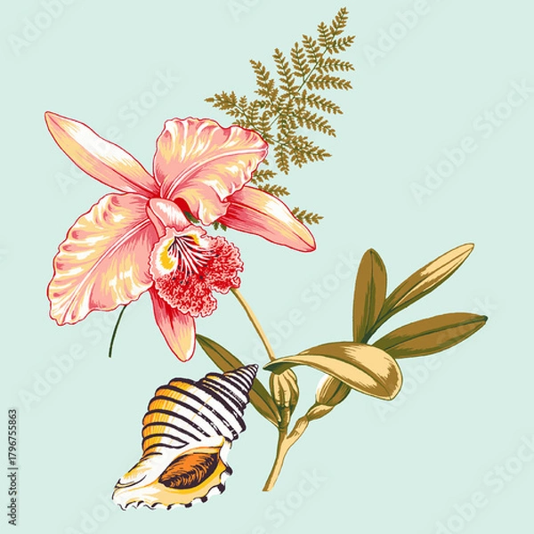 Obraz lily flowers vector illustration