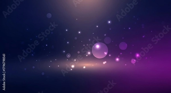 Fototapeta Stunning cosmic background with sparkling lights, perfect for adding a modern, vibrant touch to any project requiring a touch of magic and wonder.