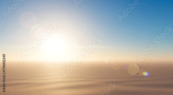 Fototapeta Breathtaking sunrise paints the sky with radiant golden light, perfect for conveying serenity, new beginnings, and hope in any creative project