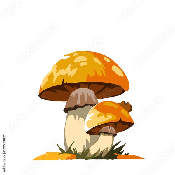 Obraz mushrooms in grass