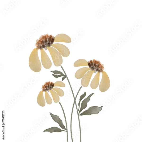 Obraz bee and flower