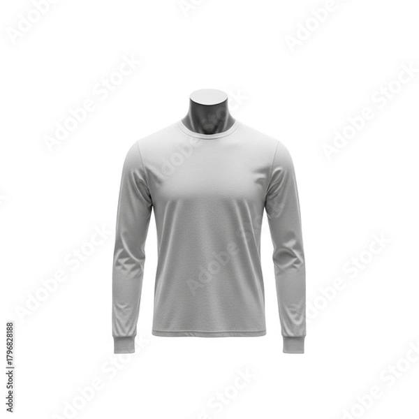 Fototapeta Stylish long sleeve shirt mockup on mannequin for apparel design projects, show off your new clothing line with this high-quality template