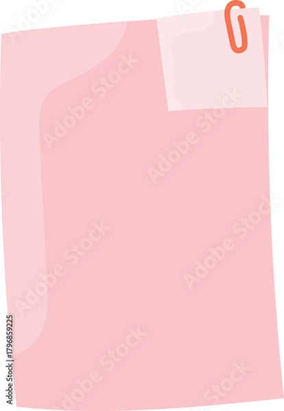 Fototapeta Paper note illustration