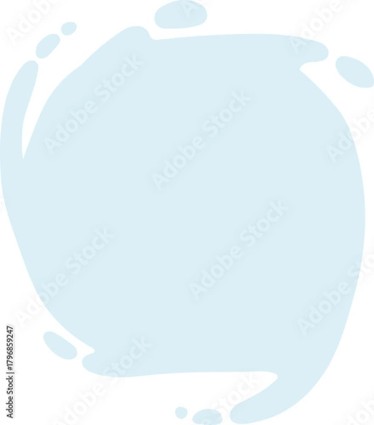 Fototapeta Rounded blob splash hand drawn