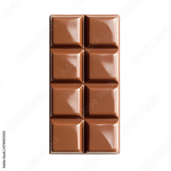 Fototapeta Chocolate Bar isolated on transparent background