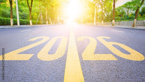 Fototapeta Numbers on the highway 2026