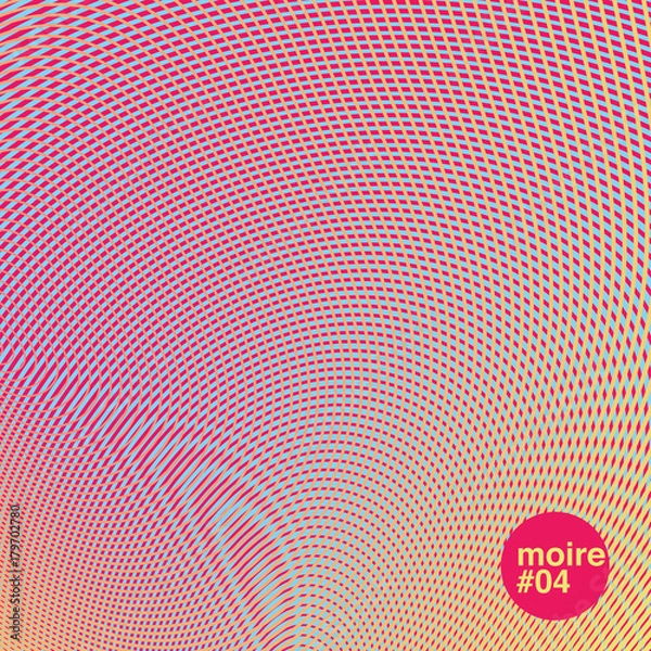 Obraz colourful moire wave pattern.