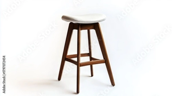 Obraz Bar stool isolated on white background