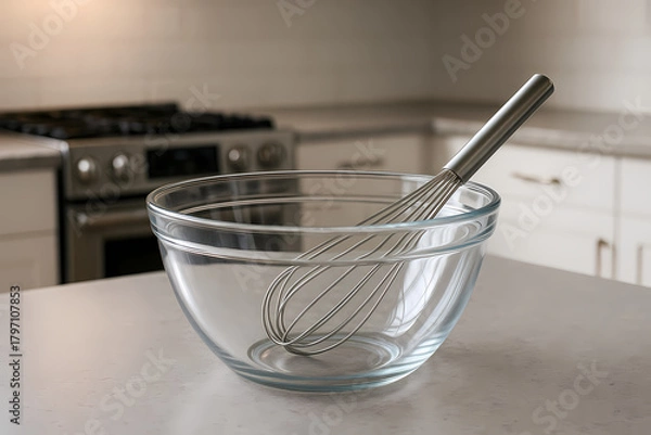 Obraz mixing bowl and whisk