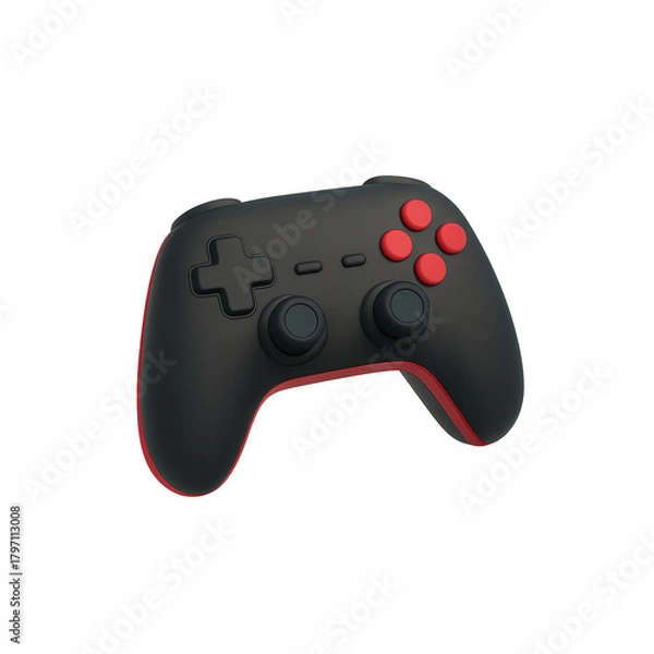 Obraz 3D Gaming Controller Modern Gamepad Icon