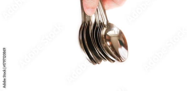 Obraz Cupronickel spoons.