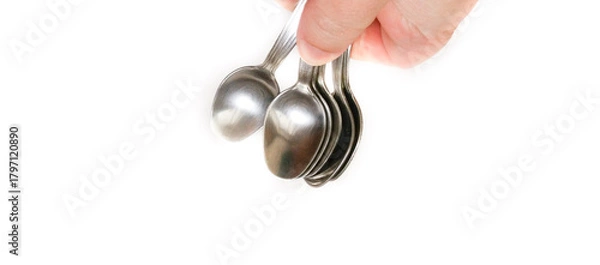 Obraz Cupronickel spoons.