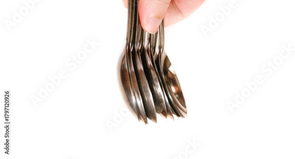 Obraz Cupronickel spoons.